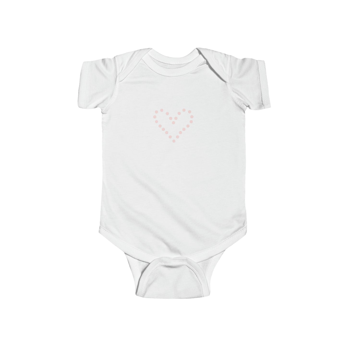 Dot Heart- Infant Fine Jersey Bodysuit