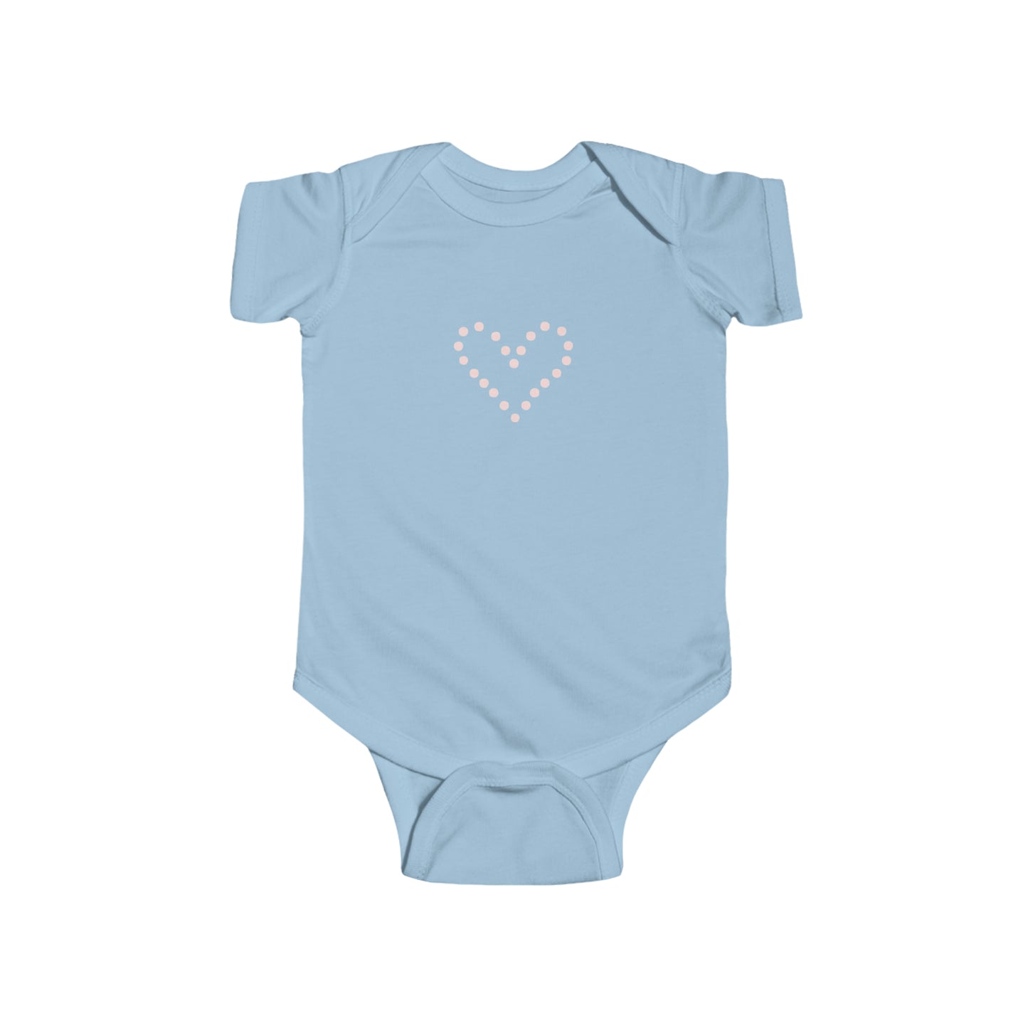 Dot Heart- Infant Fine Jersey Bodysuit