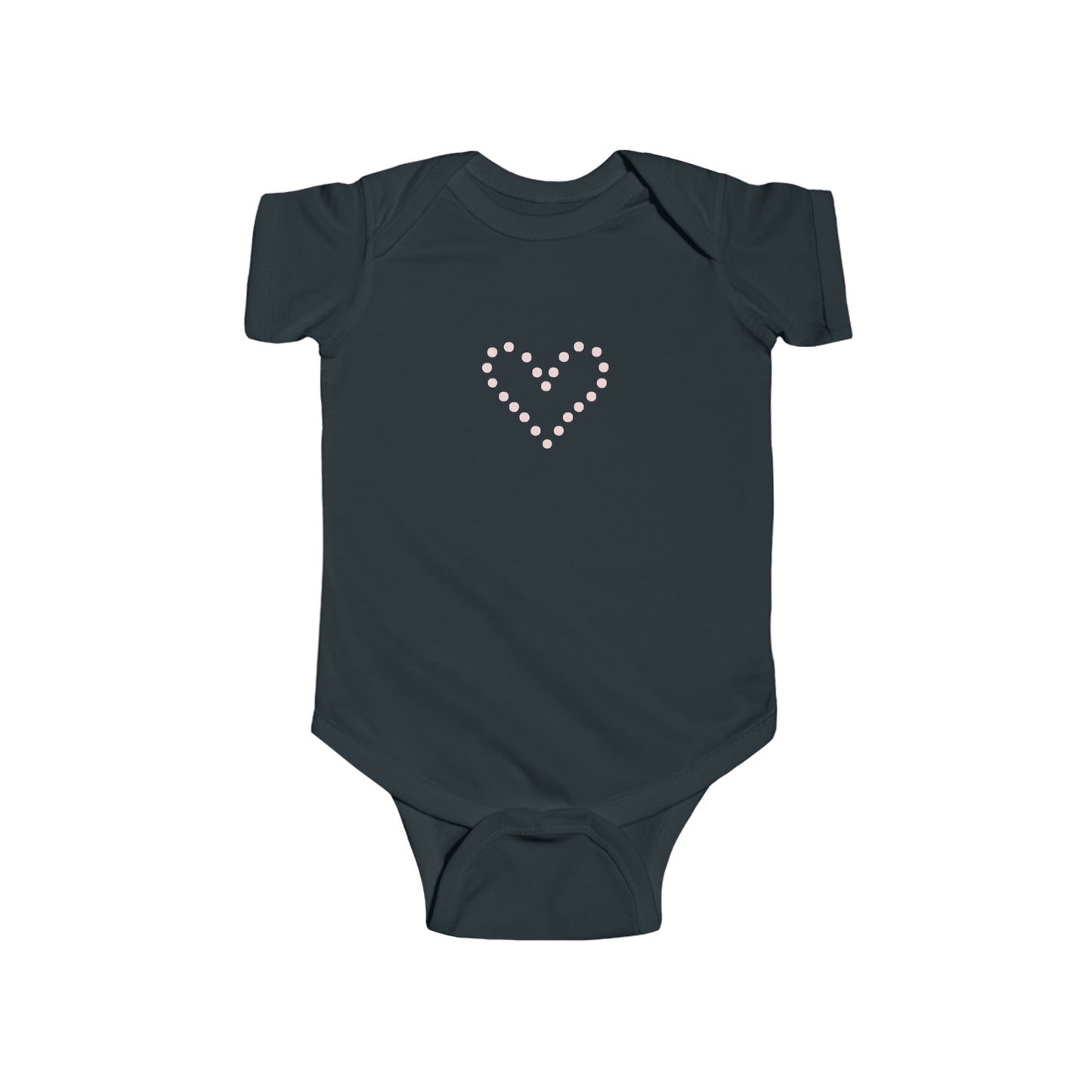 Dot Heart- Infant Fine Jersey Bodysuit