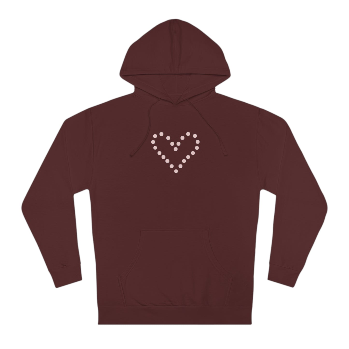 Dot Heart- Unisex Hooded Sweatshirt