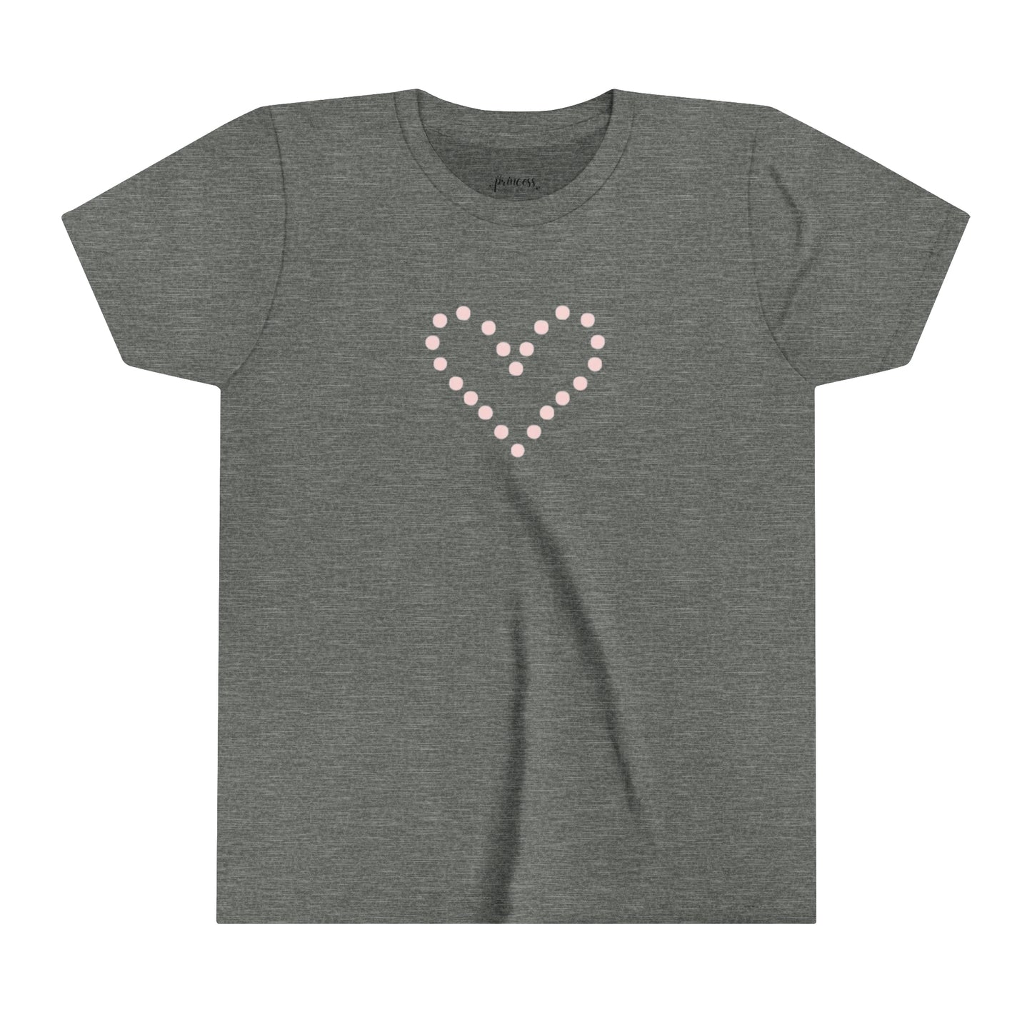 Dot Heart- Youth Short Sleeve Tee