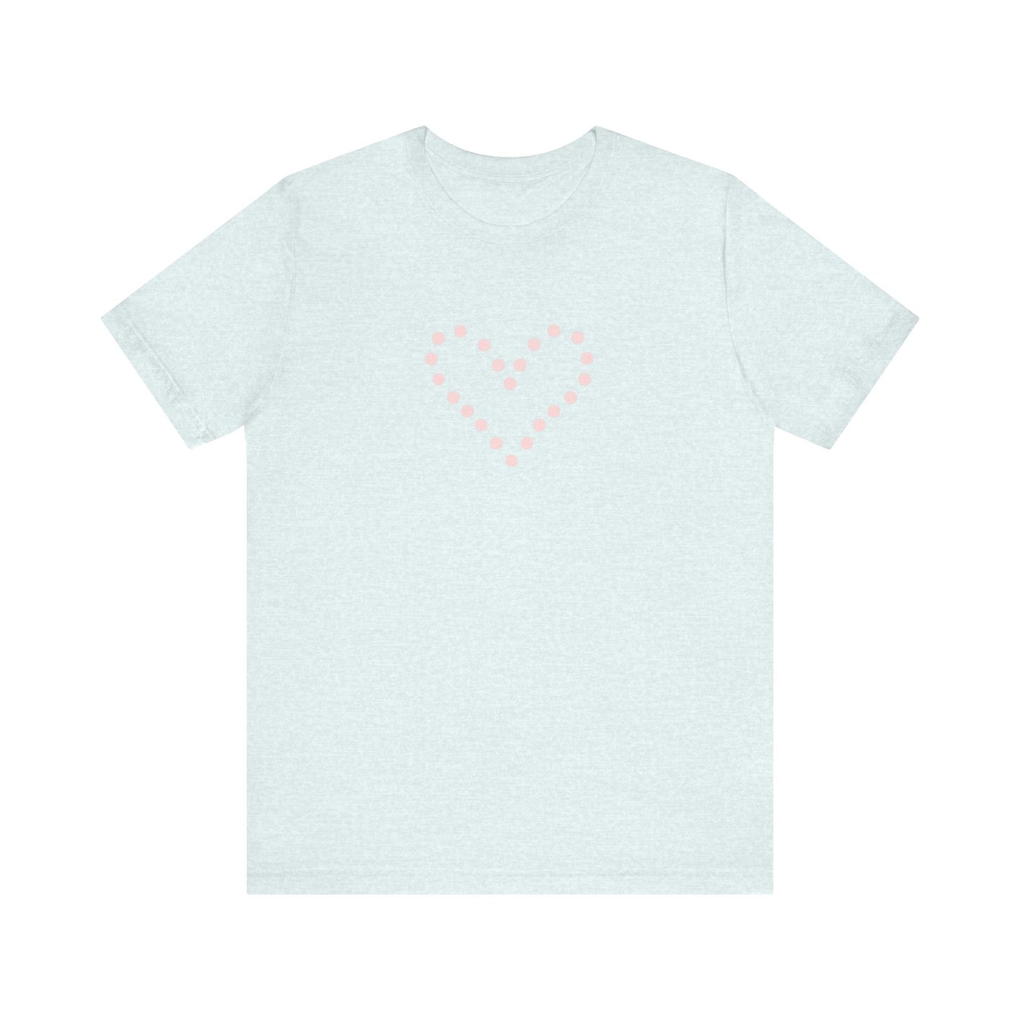 Dot Heart- Unisex Jersey Short Sleeve Tee