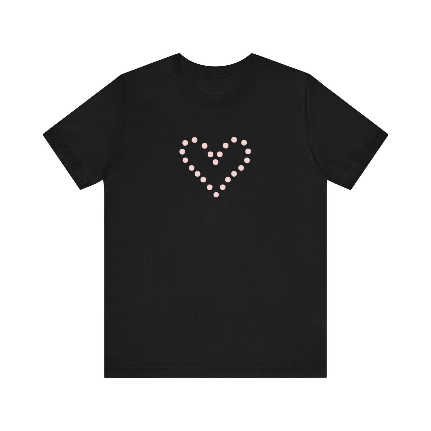 Dot Heart- Unisex Jersey Short Sleeve Tee