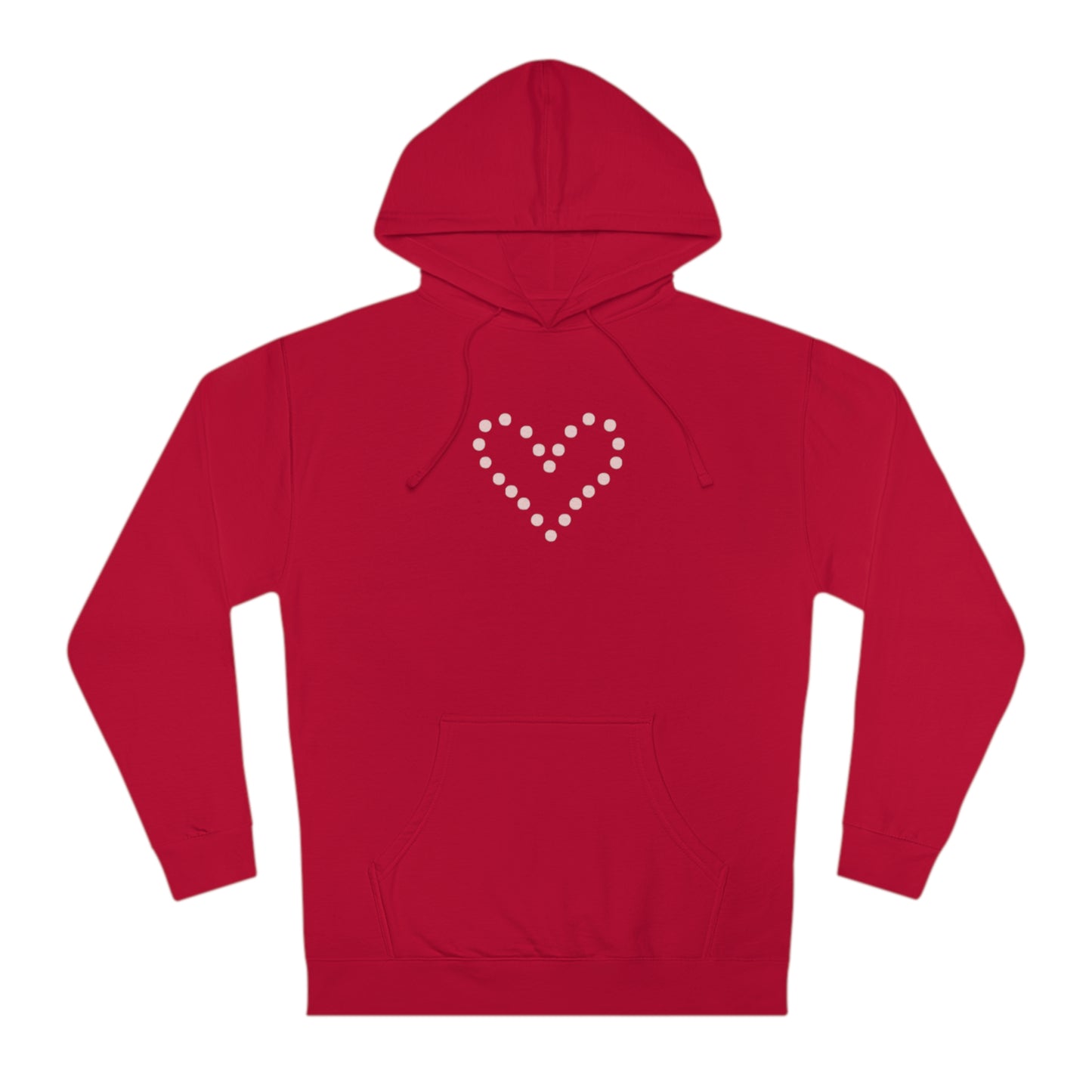 Dot Heart- Unisex Hooded Sweatshirt