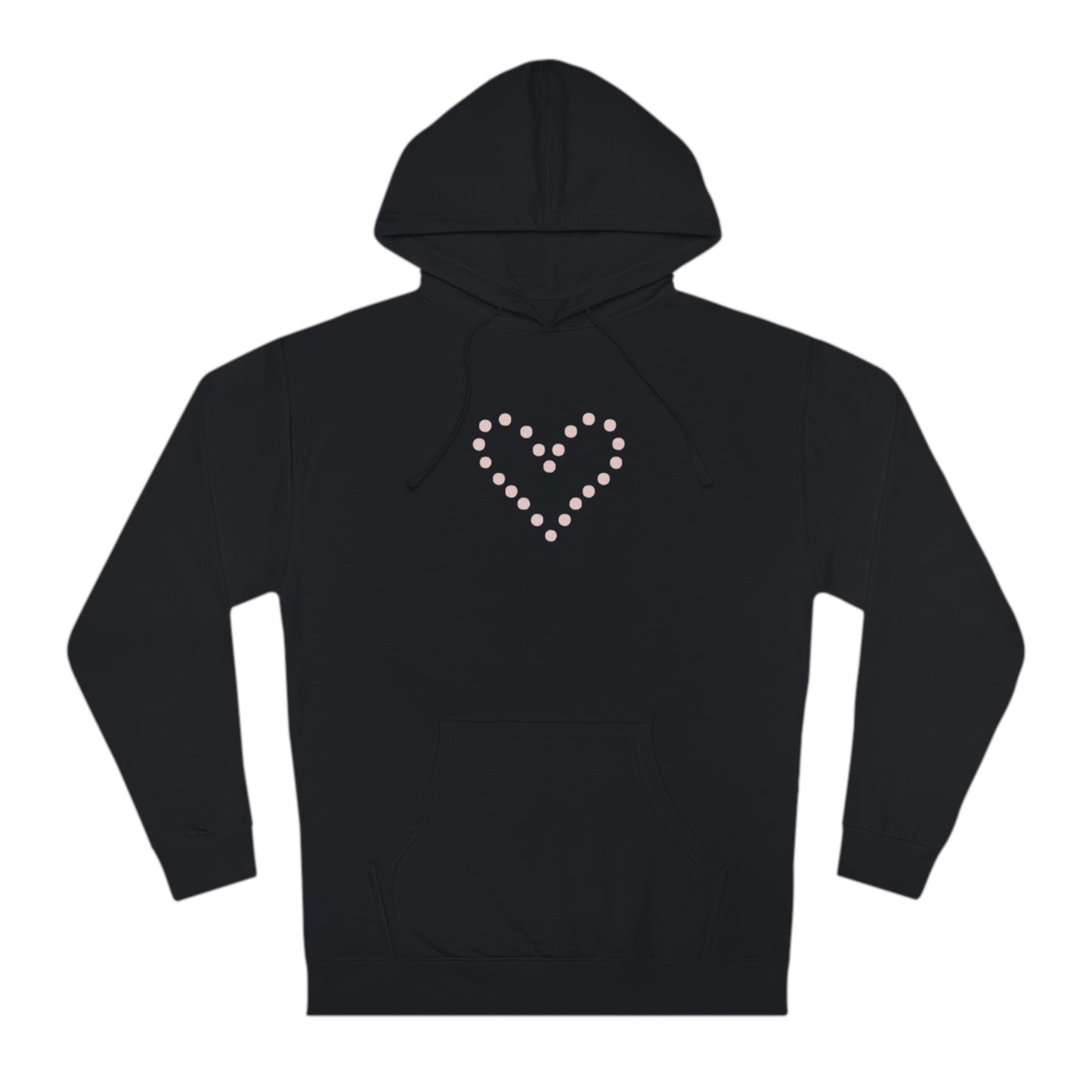 Dot Heart- Unisex Hooded Sweatshirt