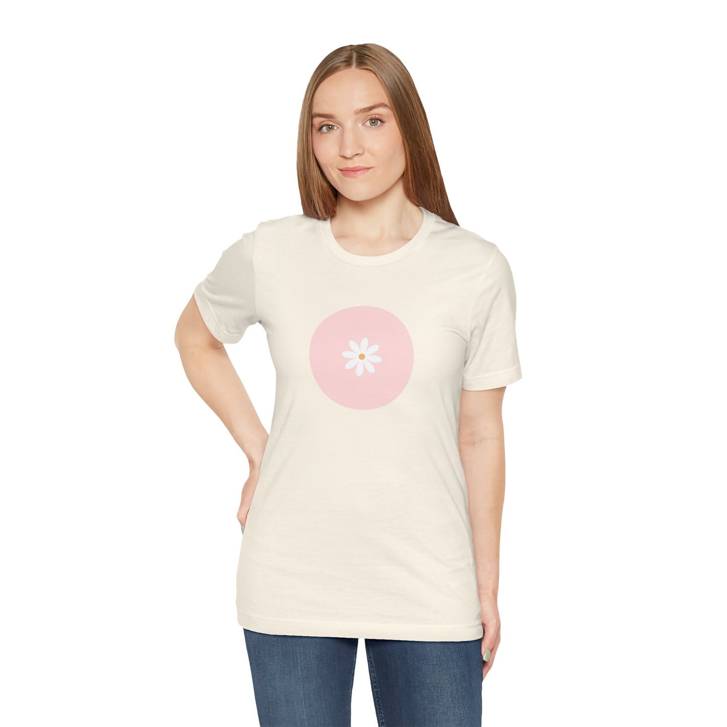 Circle Daisy- Unisex Jersey Short Sleeve Tee