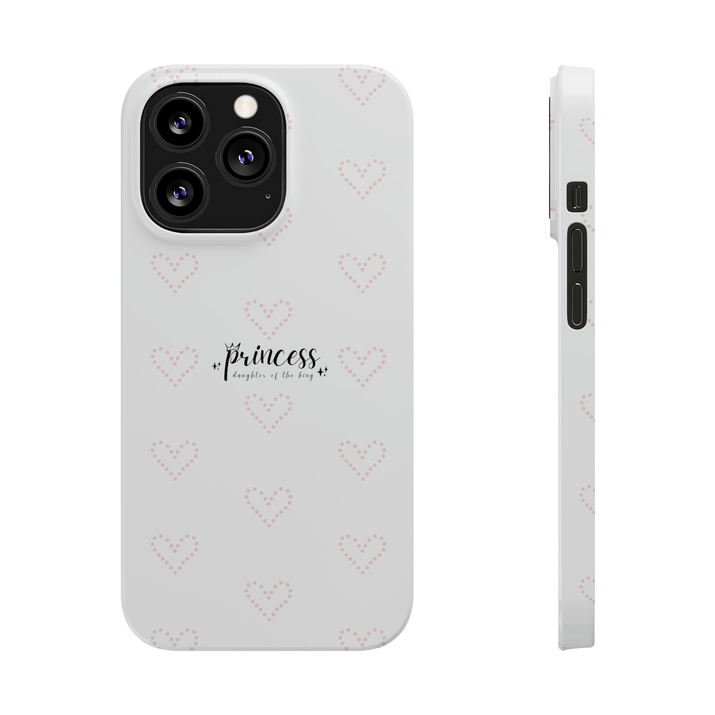 Dot Heart- Slim Phone Cases