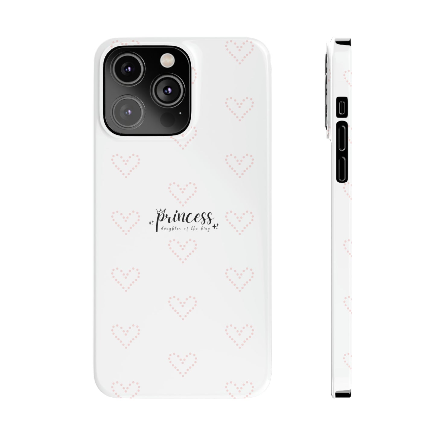 Dot Heart- Slim Phone Cases