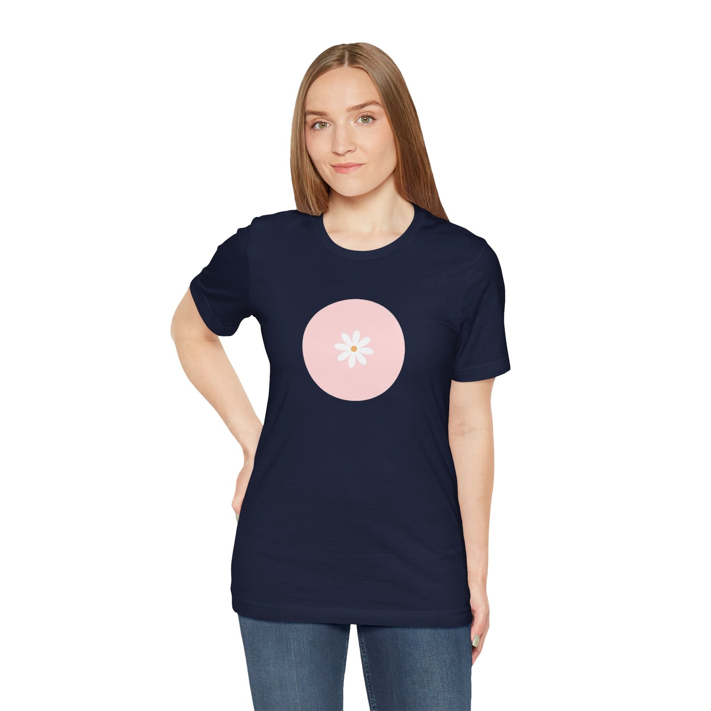 Circle Daisy- Unisex Jersey Short Sleeve Tee