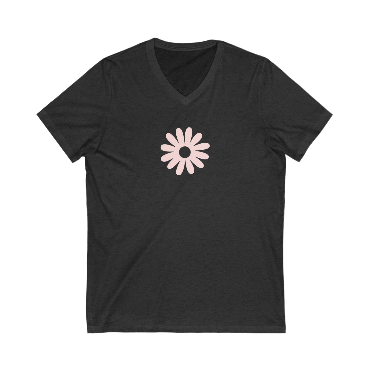 Daisy- Unisex Jersey Short Sleeve V-Neck Tee