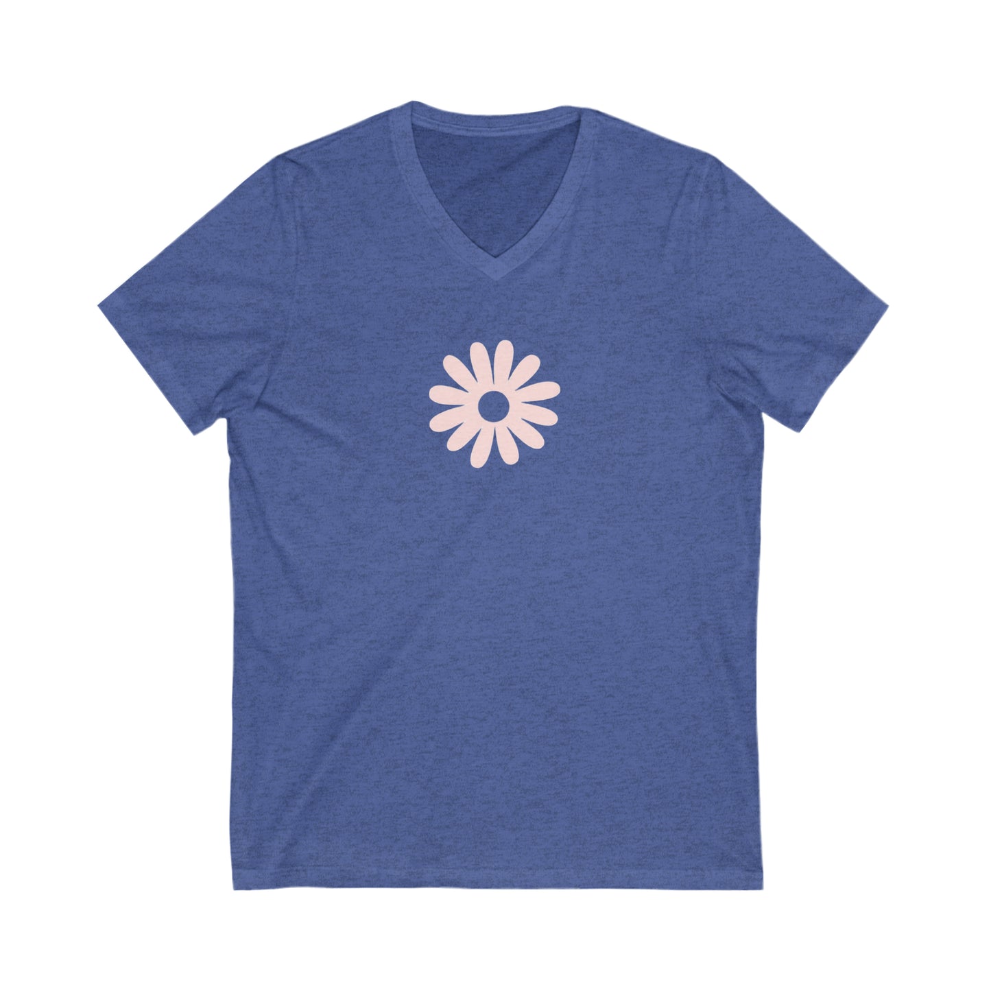 Daisy- Unisex Jersey Short Sleeve V-Neck Tee