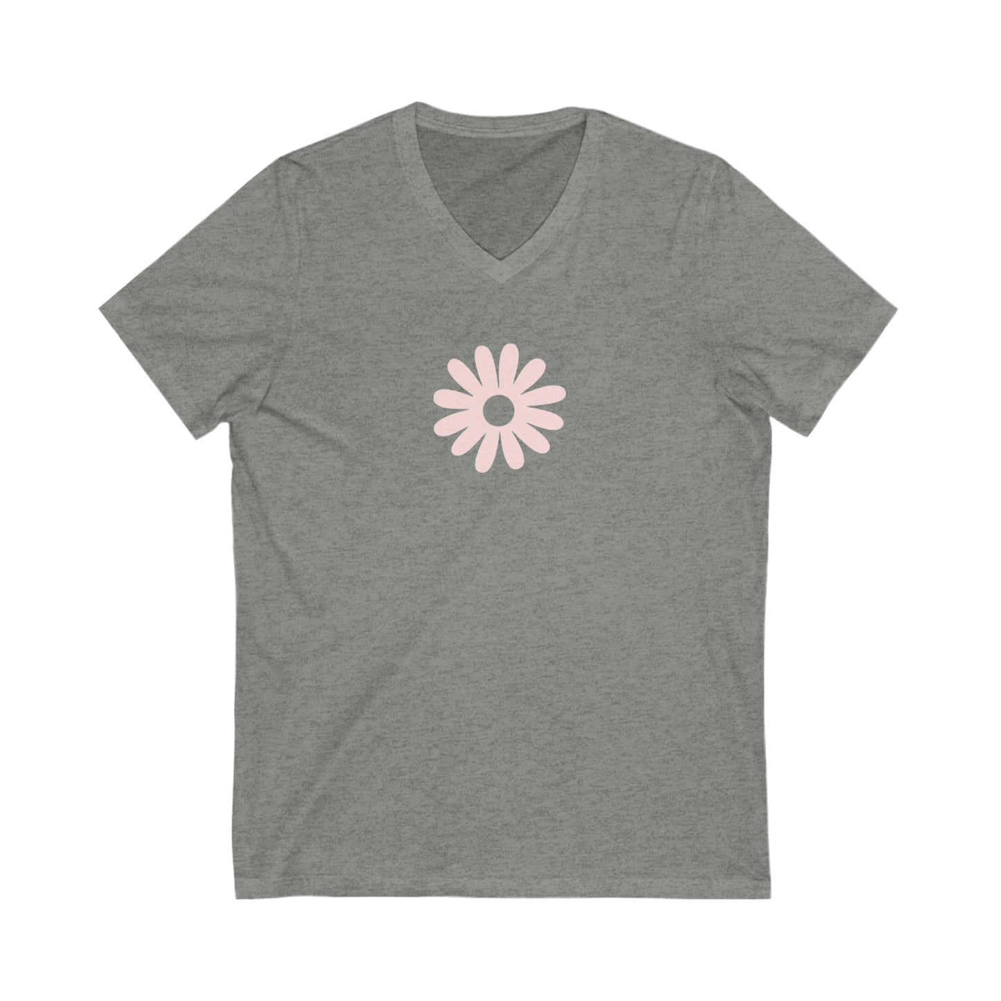 Daisy- Unisex Jersey Short Sleeve V-Neck Tee