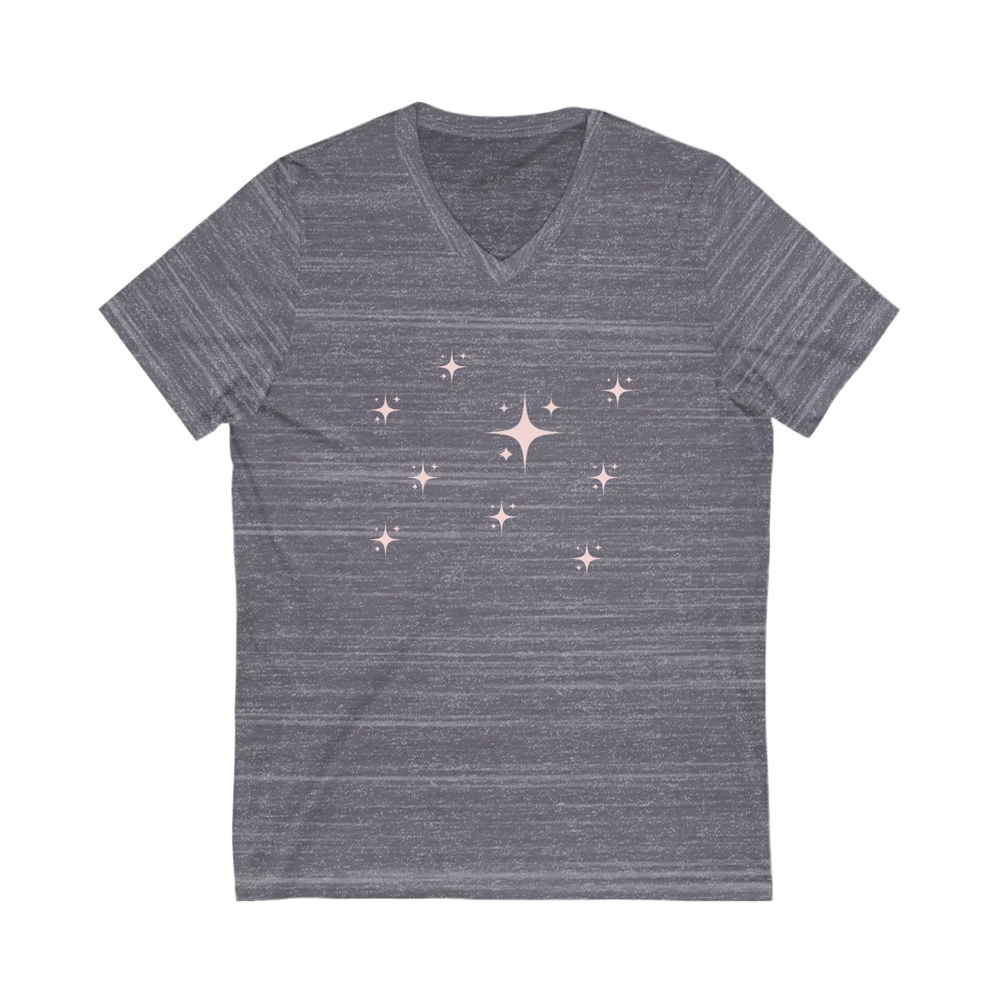 Twinkle Stars- Unisex Jersey Short Sleeve V-Neck Tee