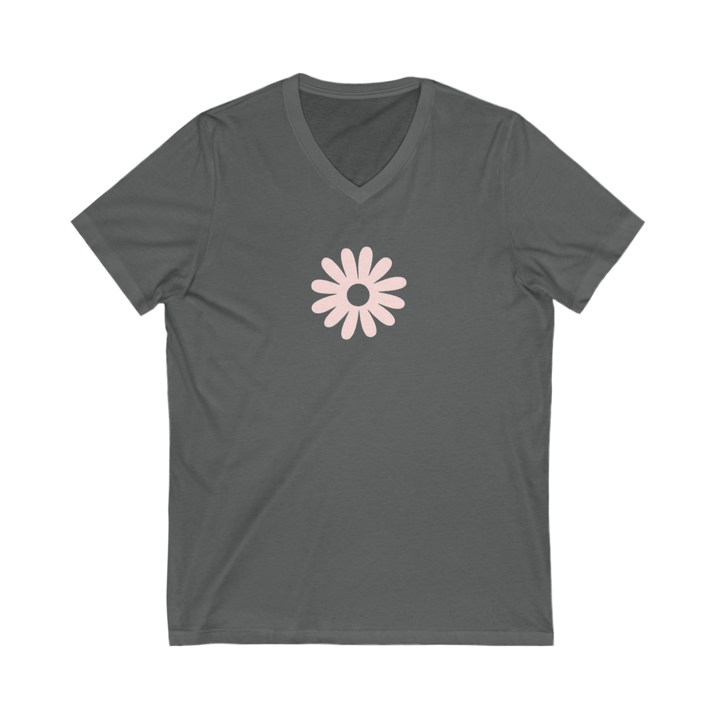 Daisy- Unisex Jersey Short Sleeve V-Neck Tee