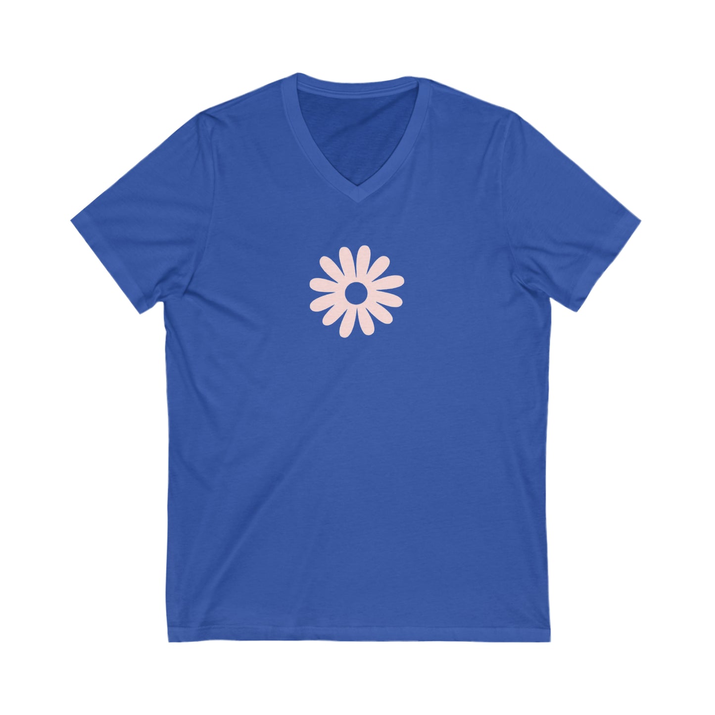 Daisy- Unisex Jersey Short Sleeve V-Neck Tee