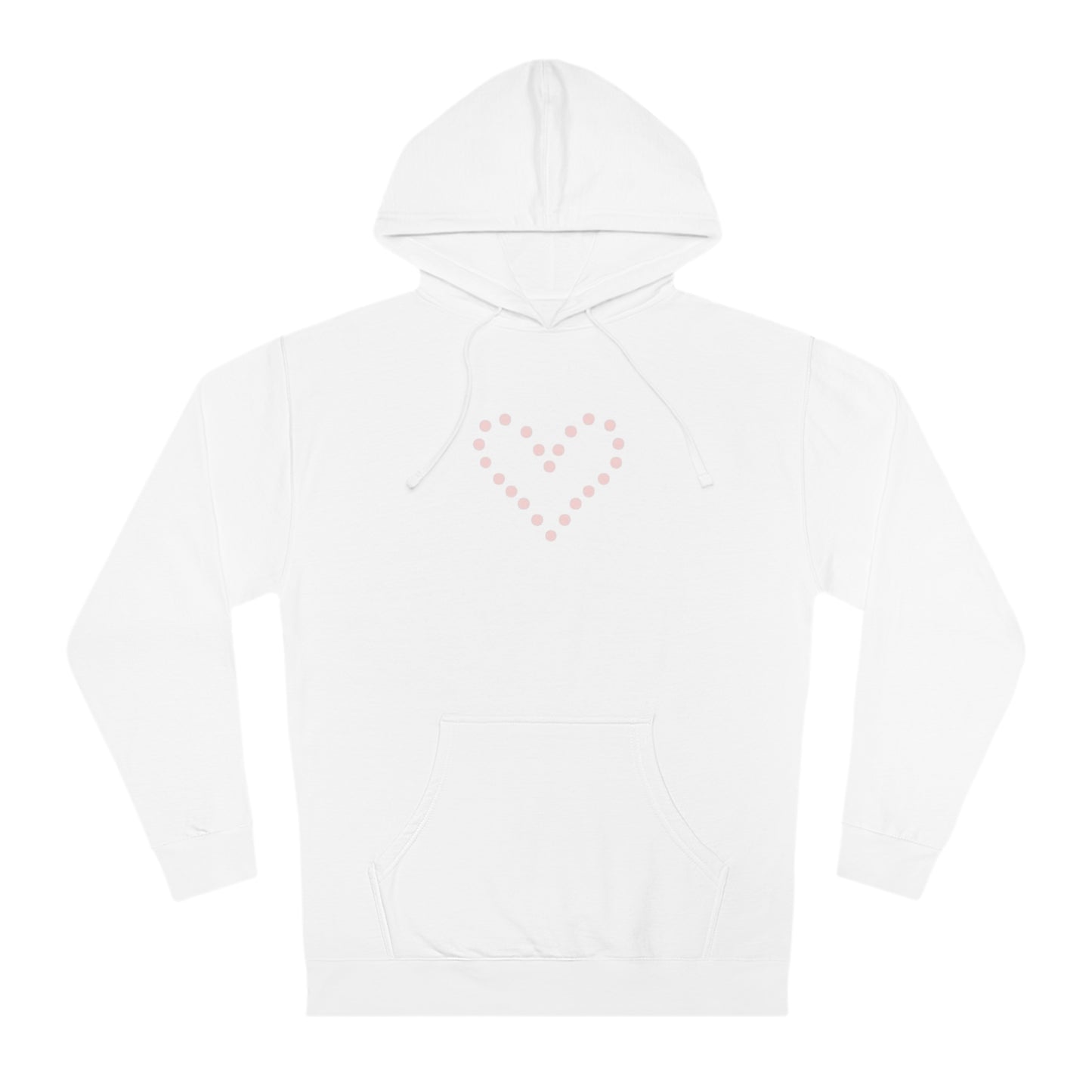 Dot Heart- Unisex Hooded Sweatshirt