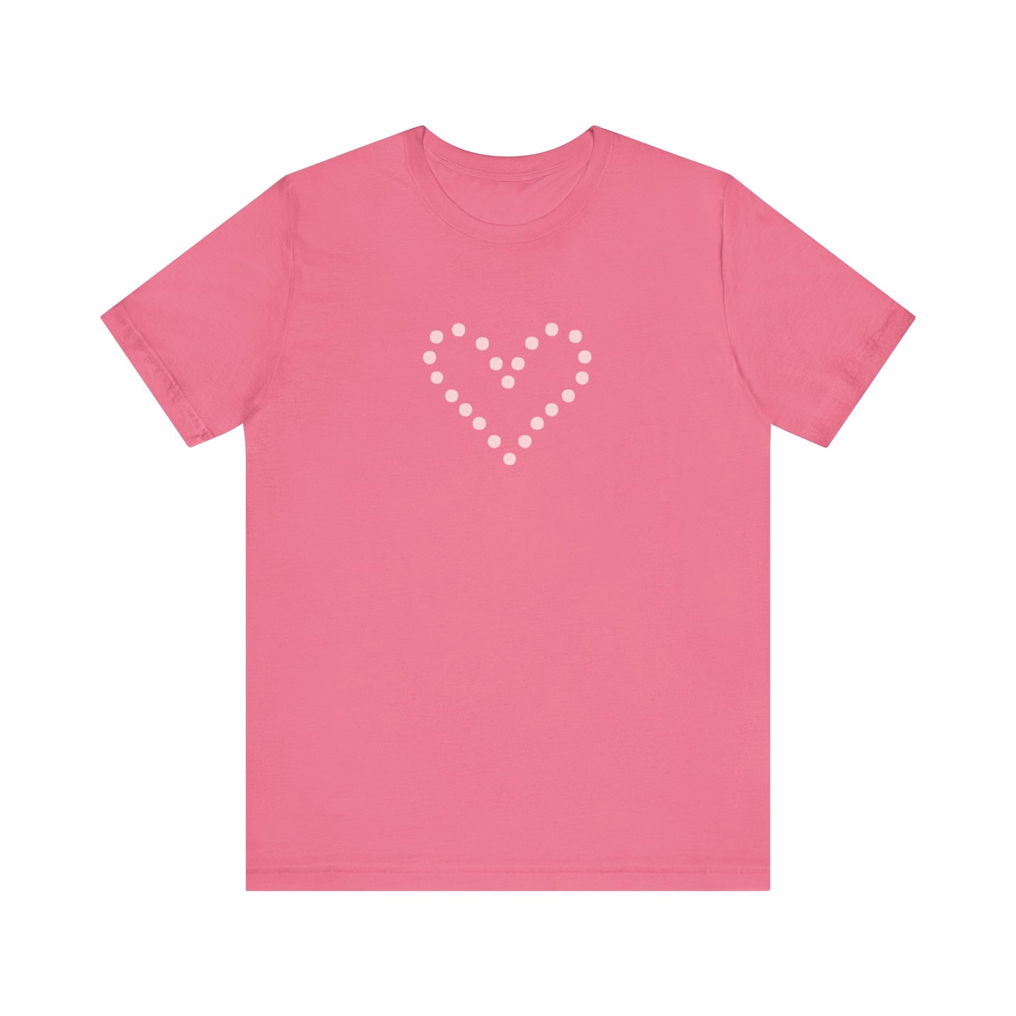 Dot Heart- Unisex Jersey Short Sleeve Tee