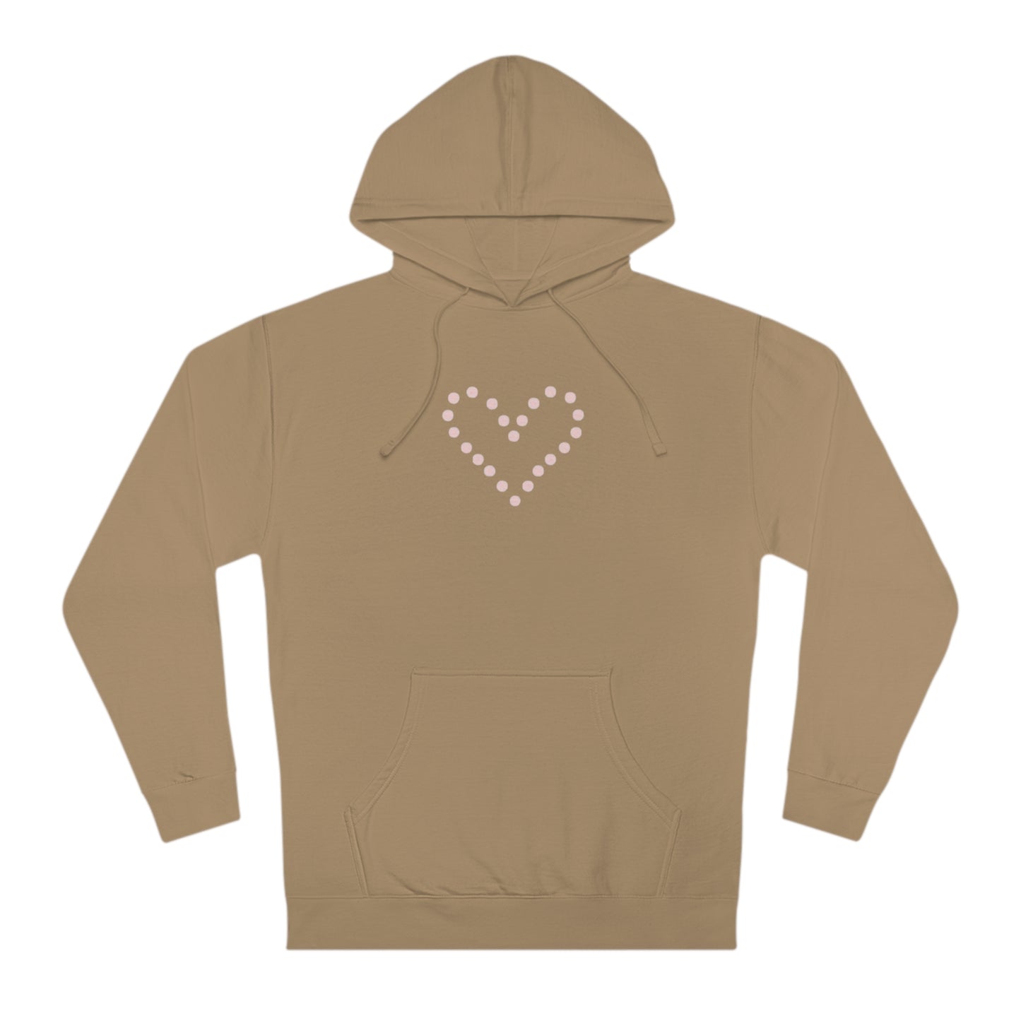 Dot Heart- Unisex Hooded Sweatshirt