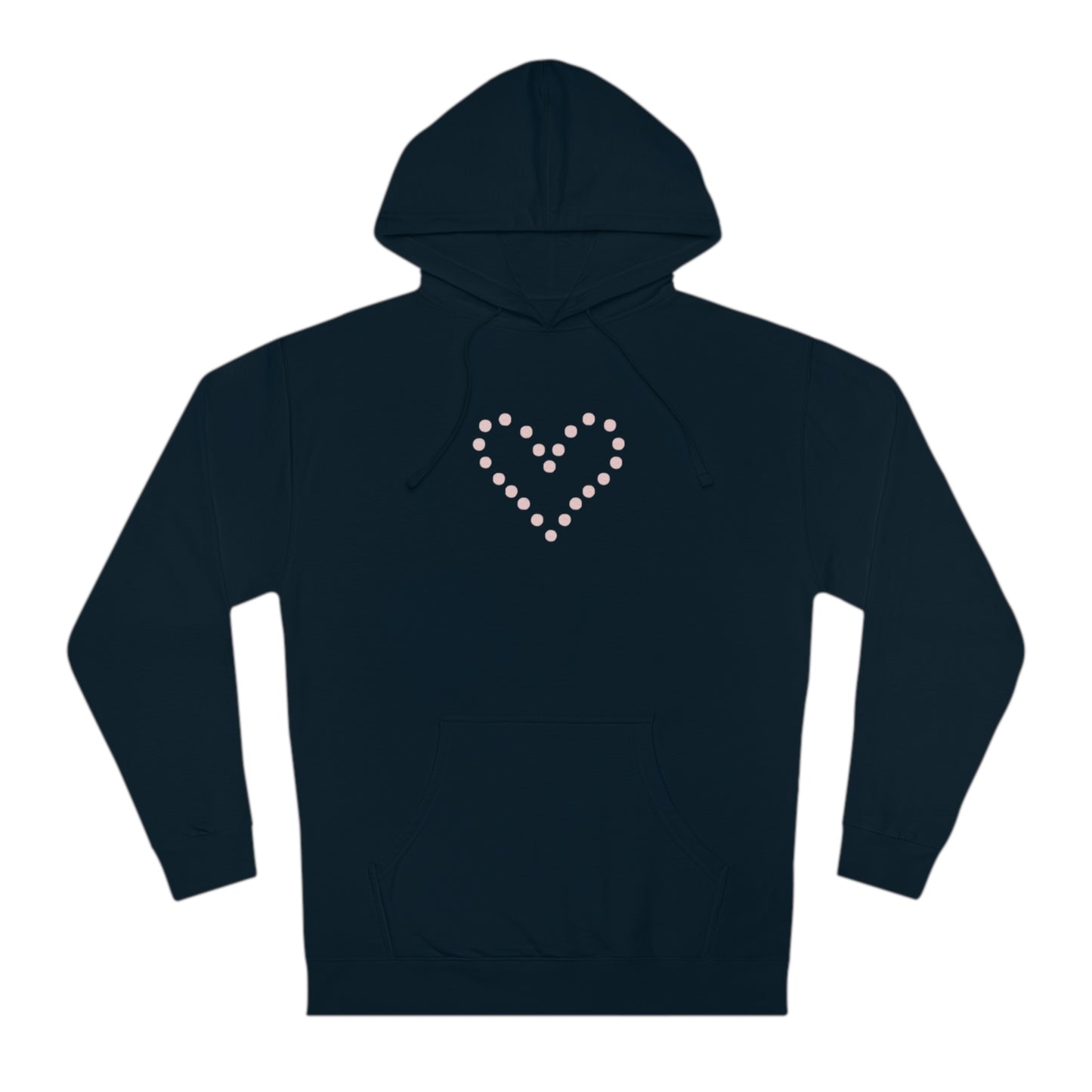 Dot Heart- Unisex Hooded Sweatshirt