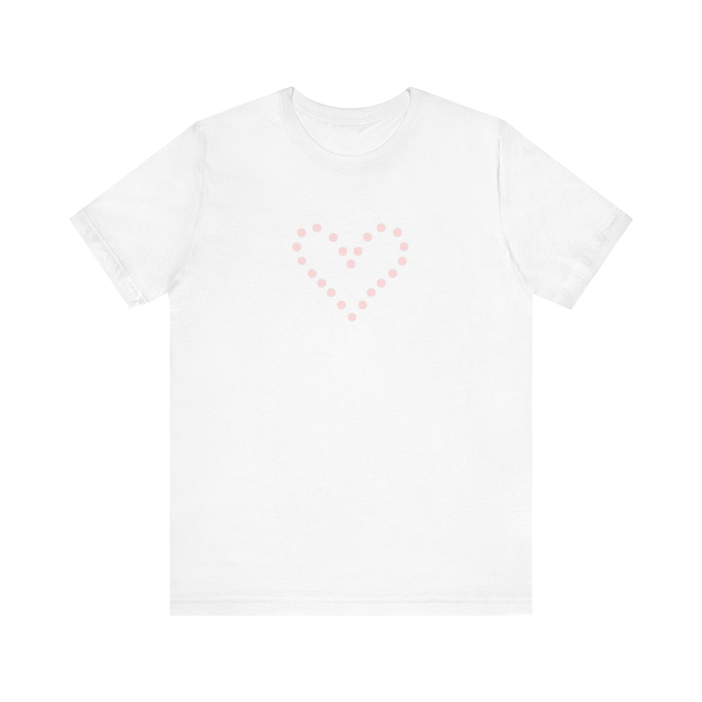 Dot Heart- Unisex Jersey Short Sleeve Tee